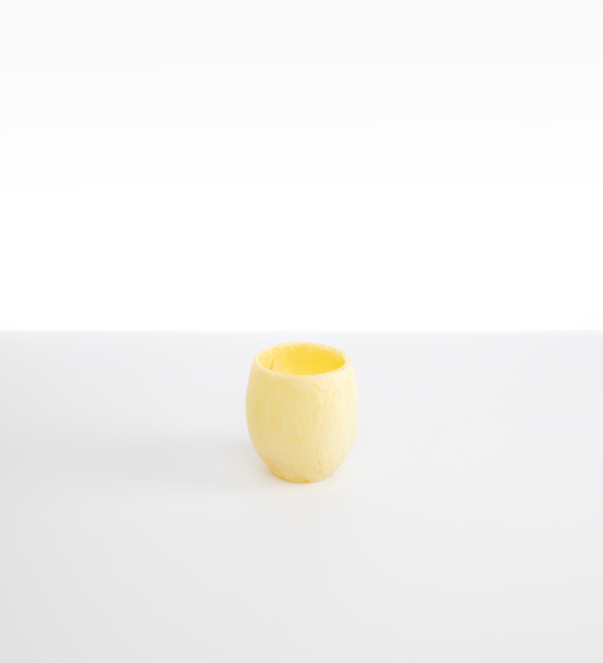 Dinosaur Designs Large Rock Cup Tumblers in Lemon Colour resin