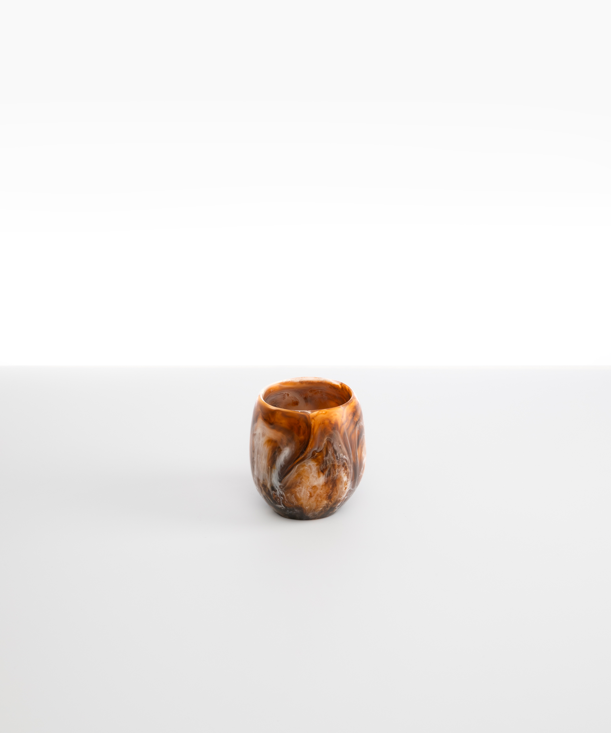 Dinosaur Designs Large Rock Cup Tumblers in Light Horn Colour resin