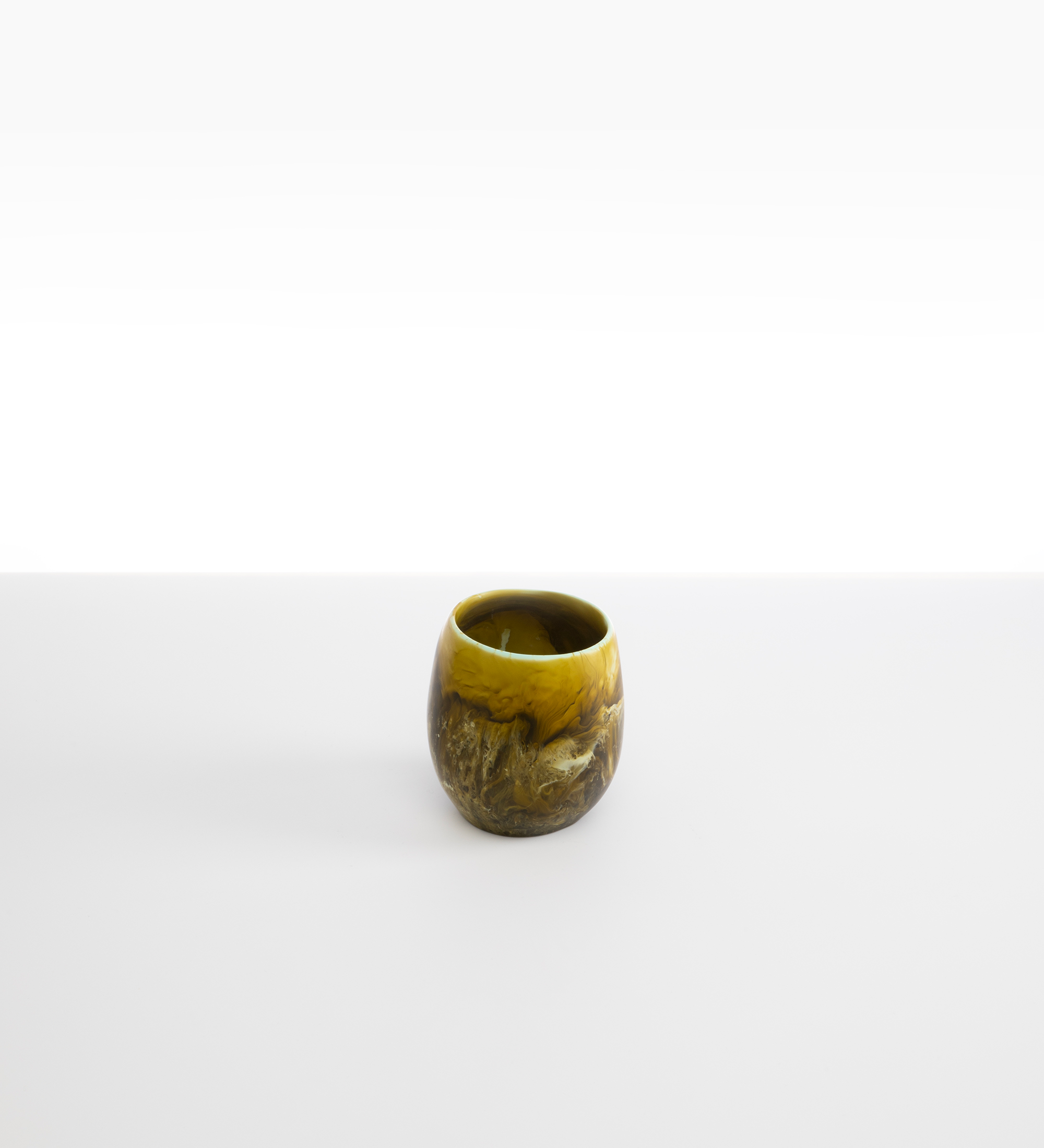 Dinosaur Designs Large Rock Cup Tumblers in Malachite Colour resin