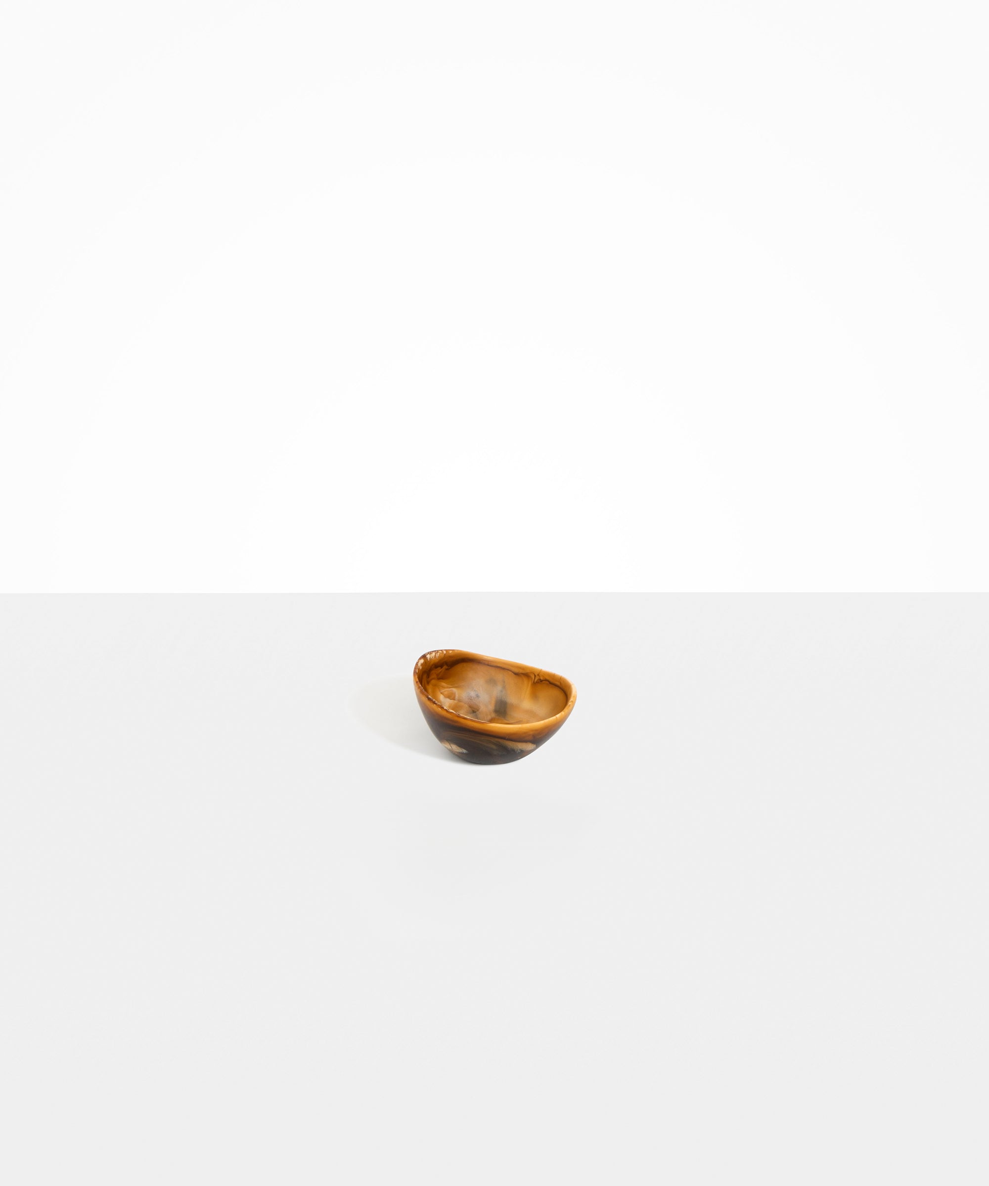 Dinosaur Designs Flow Spice Dish Tableware in Dark Horn Colour resin
