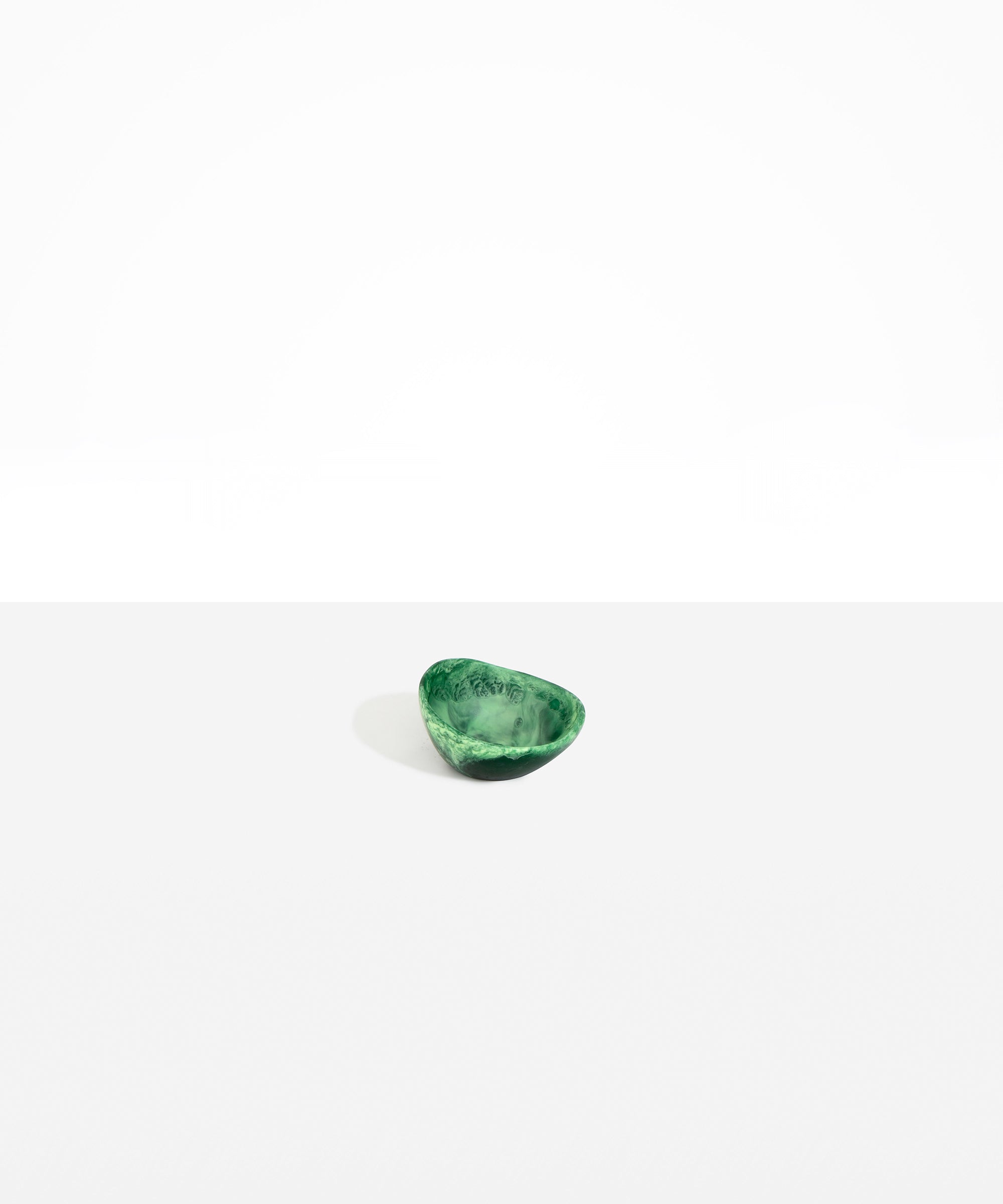 Dinosaur Designs Slate Ring in White Marble Colour resin with Regular Fit..