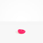 Dinosaur Designs Medium Drift Dish in Blossom— handcrafted marbled pink and cream resin chunky trinket dish with organic form.