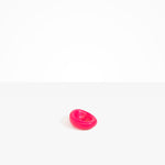 Dinosaur Designs Medium Drift Dish in Cranberry— handcrafted marbled red resin chunky trinket dish with organic form.