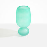 Dinosaur Designs Tall Glass Rockpool Vase Vases in Frosted Aqua Colour resin