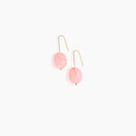 Dinosaur Designs Earth Wire Earrings in Parakeet Colour resin with Gold-Filled Material