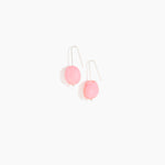 Dinosaur Designs Earth Wire Earrings in Parakeet Colour resin with 925 Sterling Silver Material