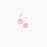 Dinosaur Designs Earth Wire Earrings in Parakeet Colour resin with 925 Sterling Silver Material