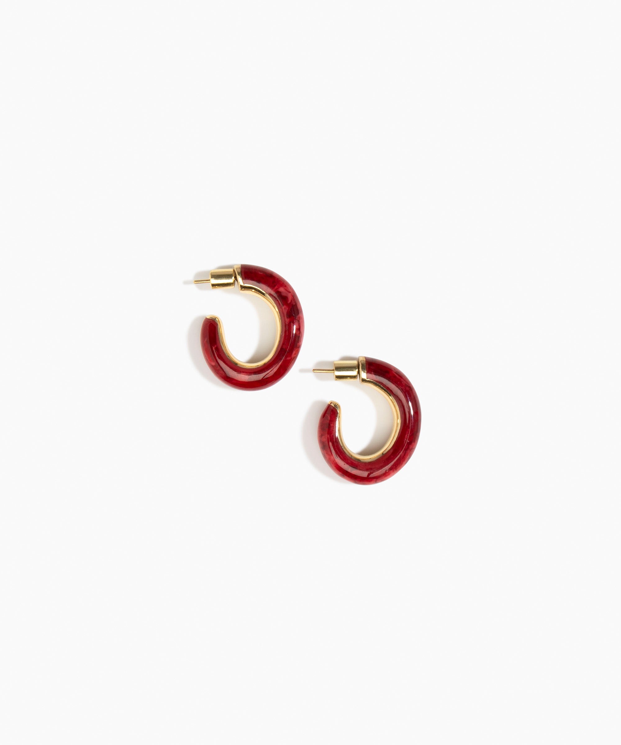 Medium Pebble Duo Hoop Earrings