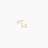 Dinosaur Designs Bones Stud Earrings in Cream Colour resin with Silver-Plated Brass Material.