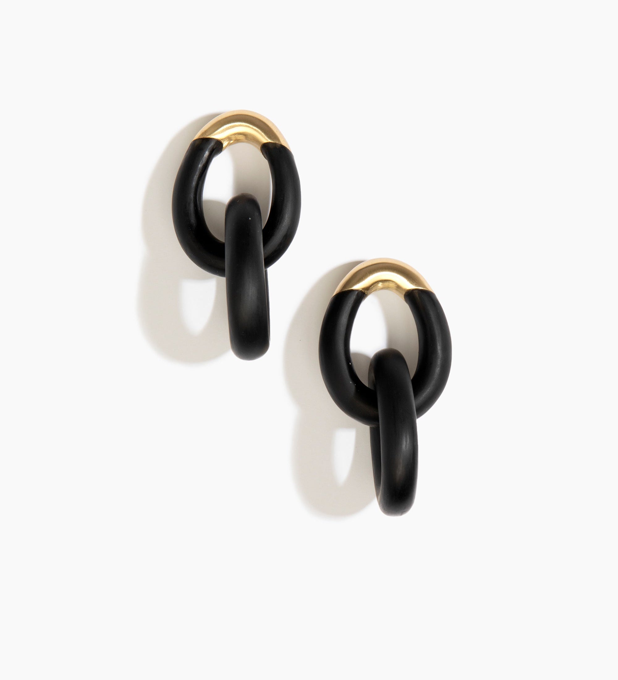 Large Rock Chain Earrings