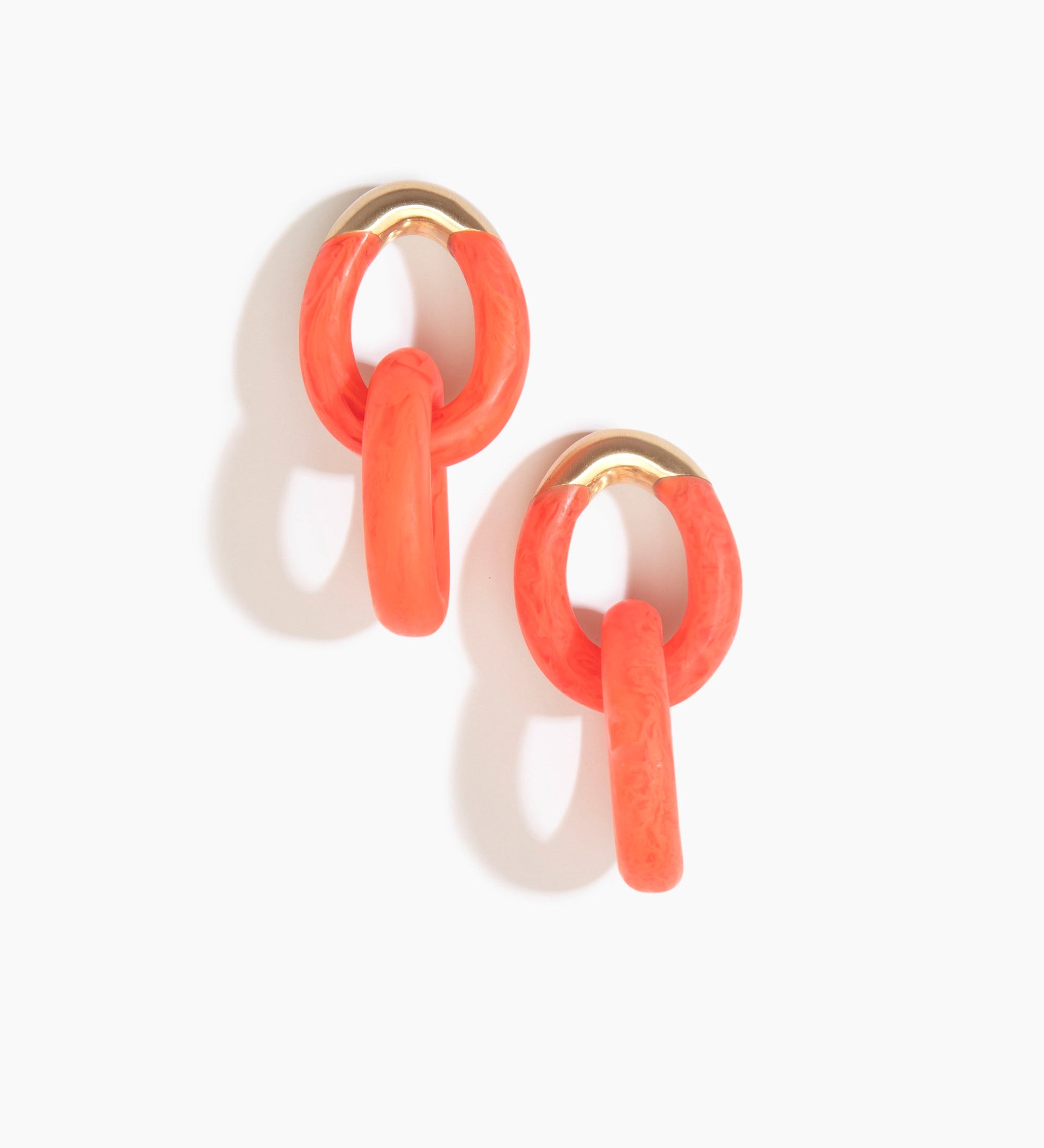 Large Rock Chain Earrings