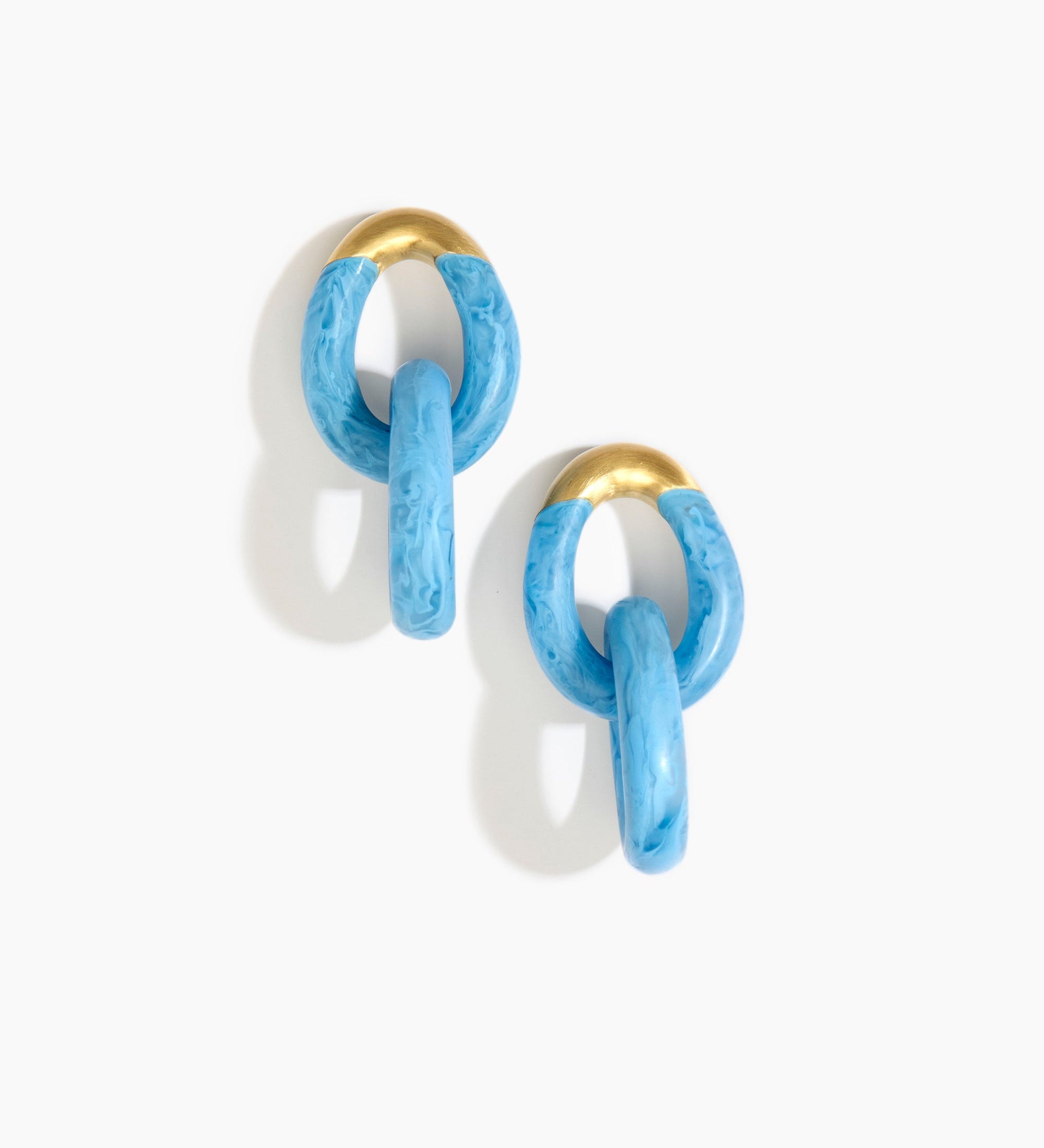 Large Rock Chain Earrings