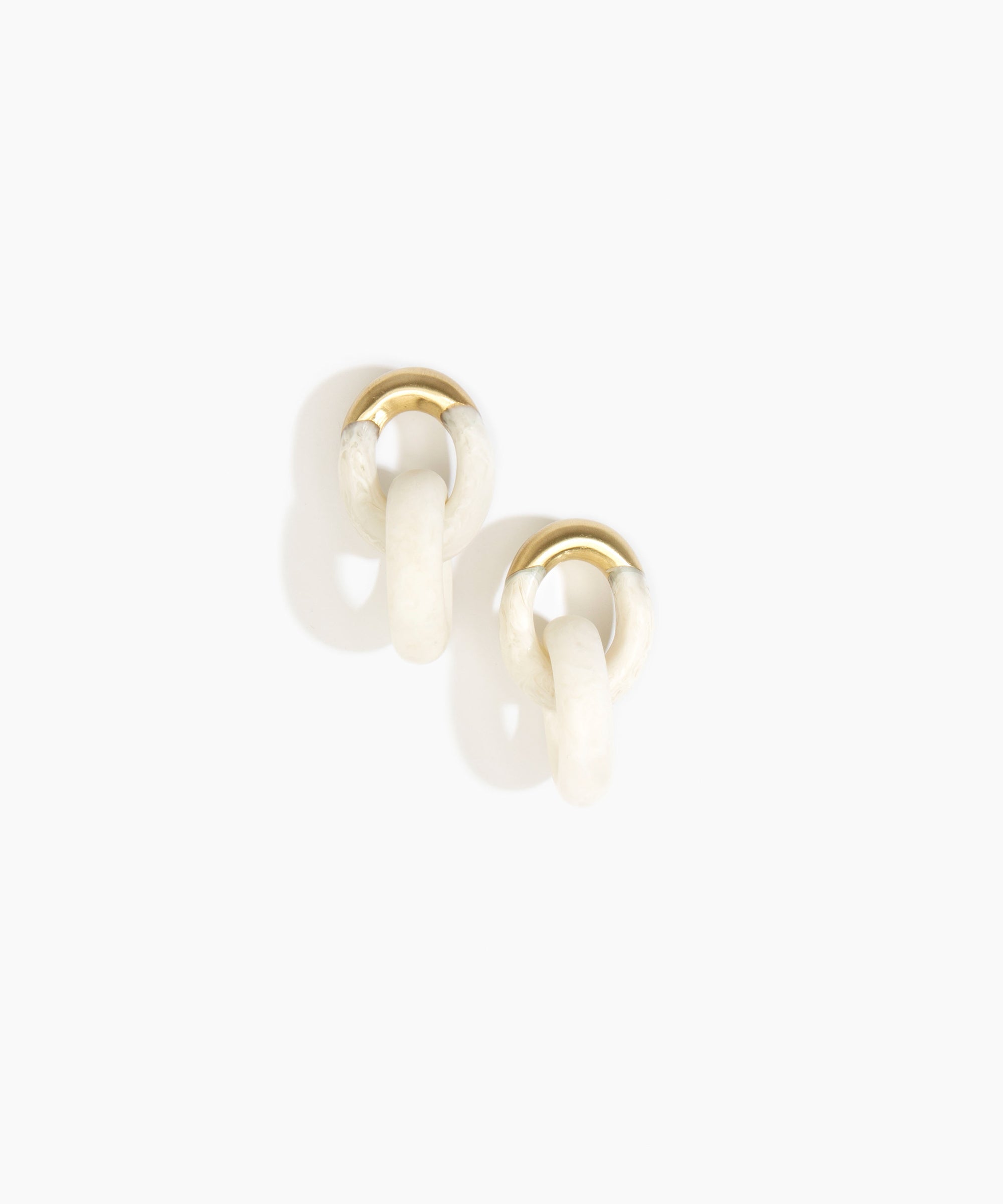 Small Rock Chain Earrings