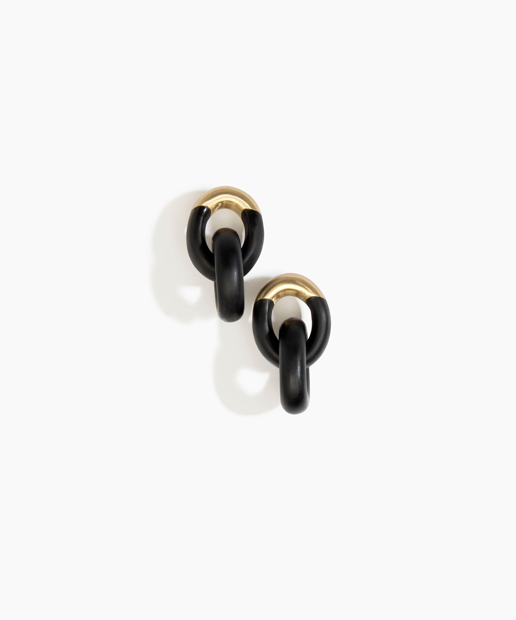 Small Rock Chain Earrings