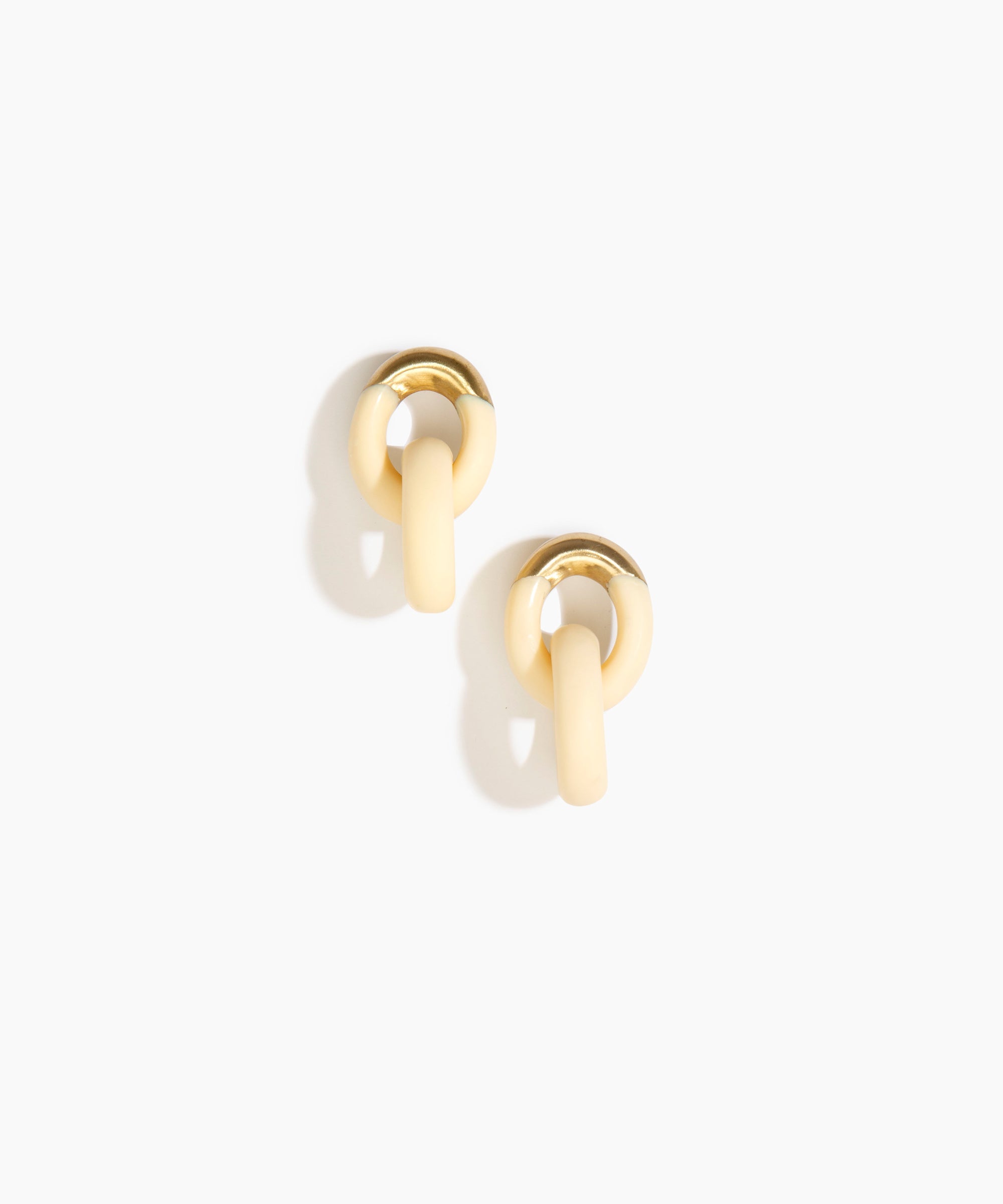 Small Rock Chain Earrings
