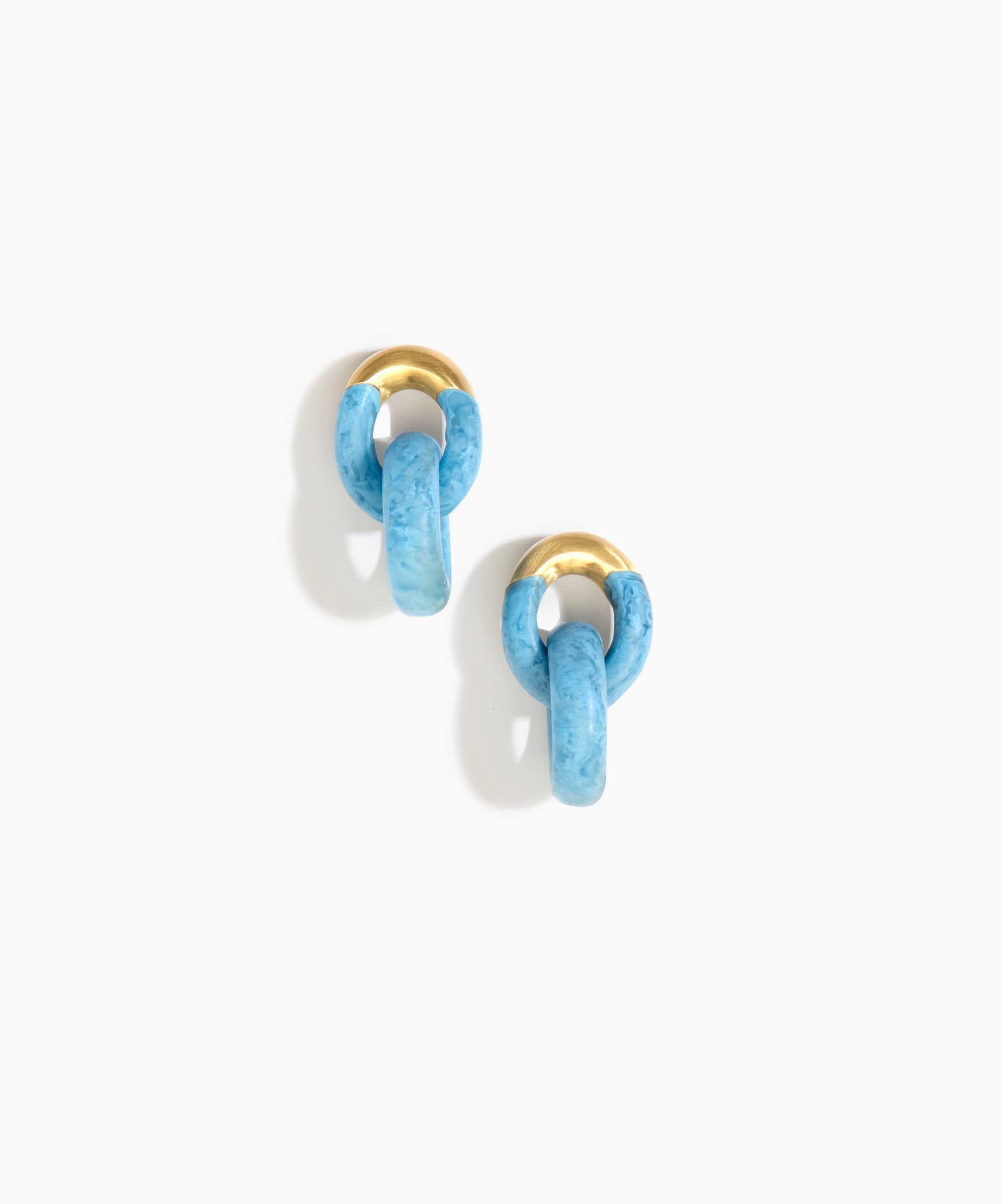 Small Rock Chain Earrings