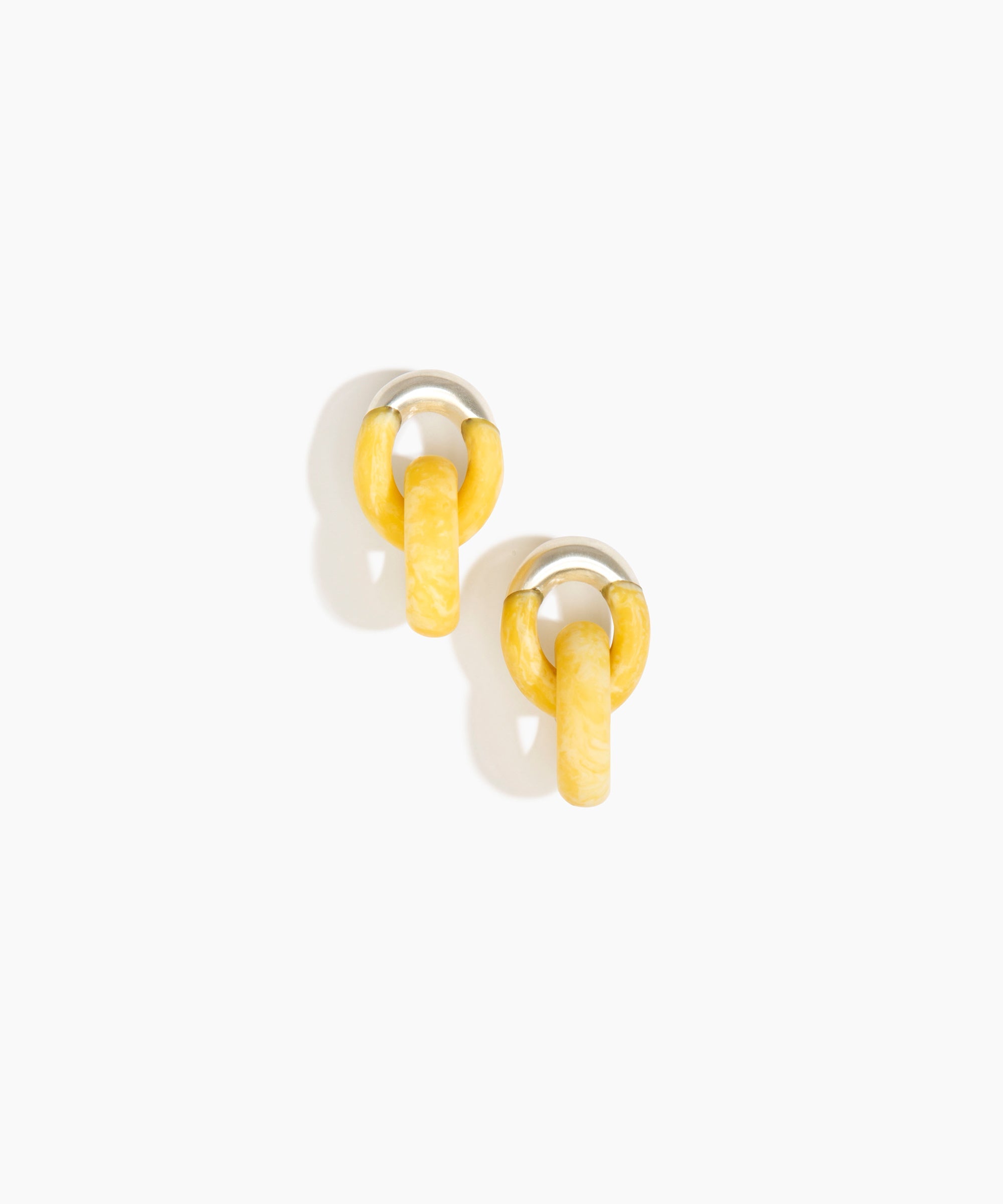 Small Rock Chain Earrings