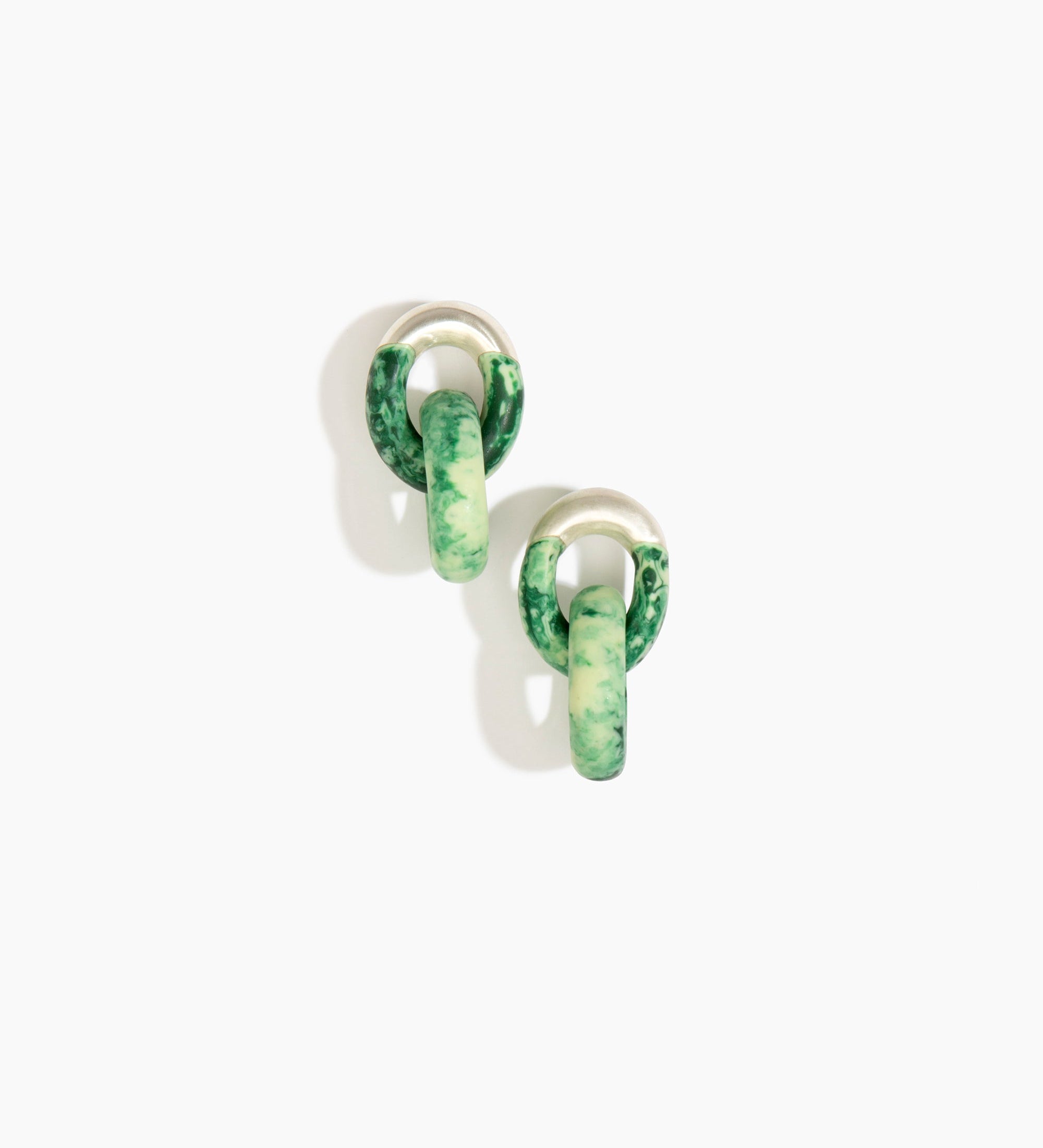 Small Rock Chain Earrings