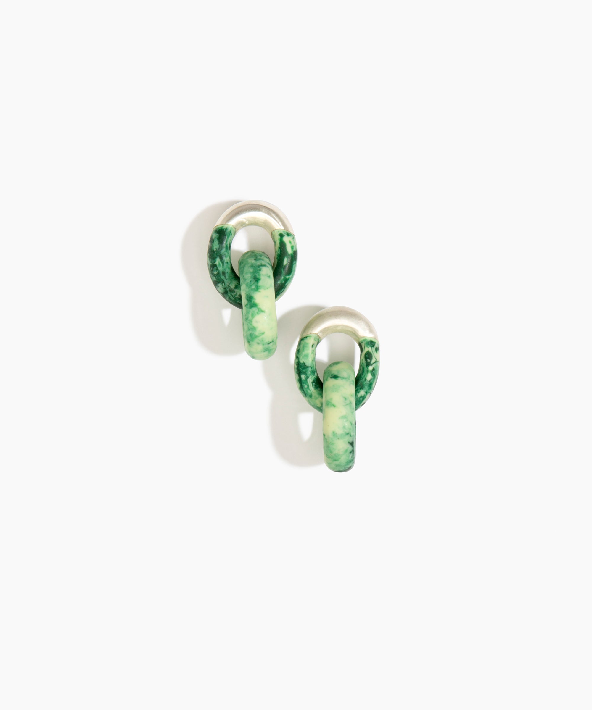 Small Rock Chain Earrings