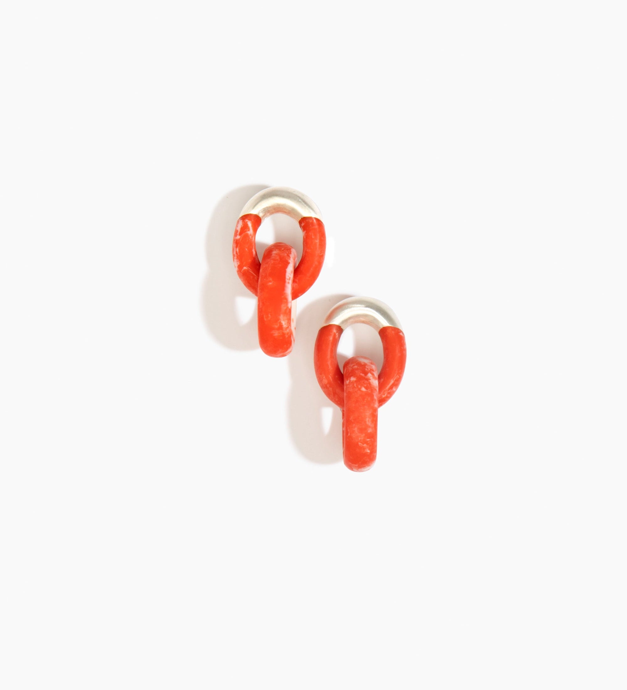 Small Rock Chain Earrings