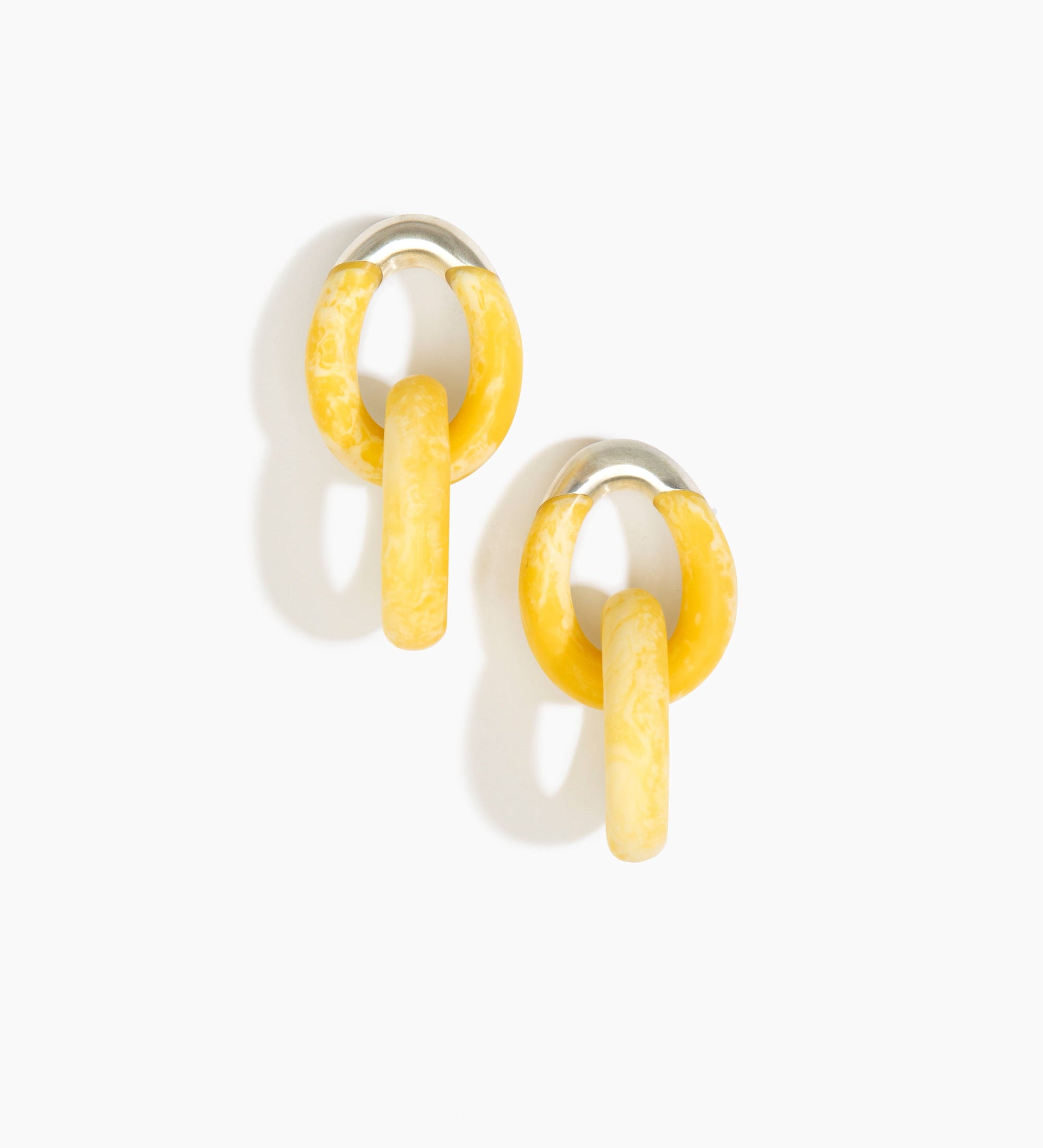 Large Rock Chain Earrings
