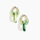 Large Rock Chain Earrings