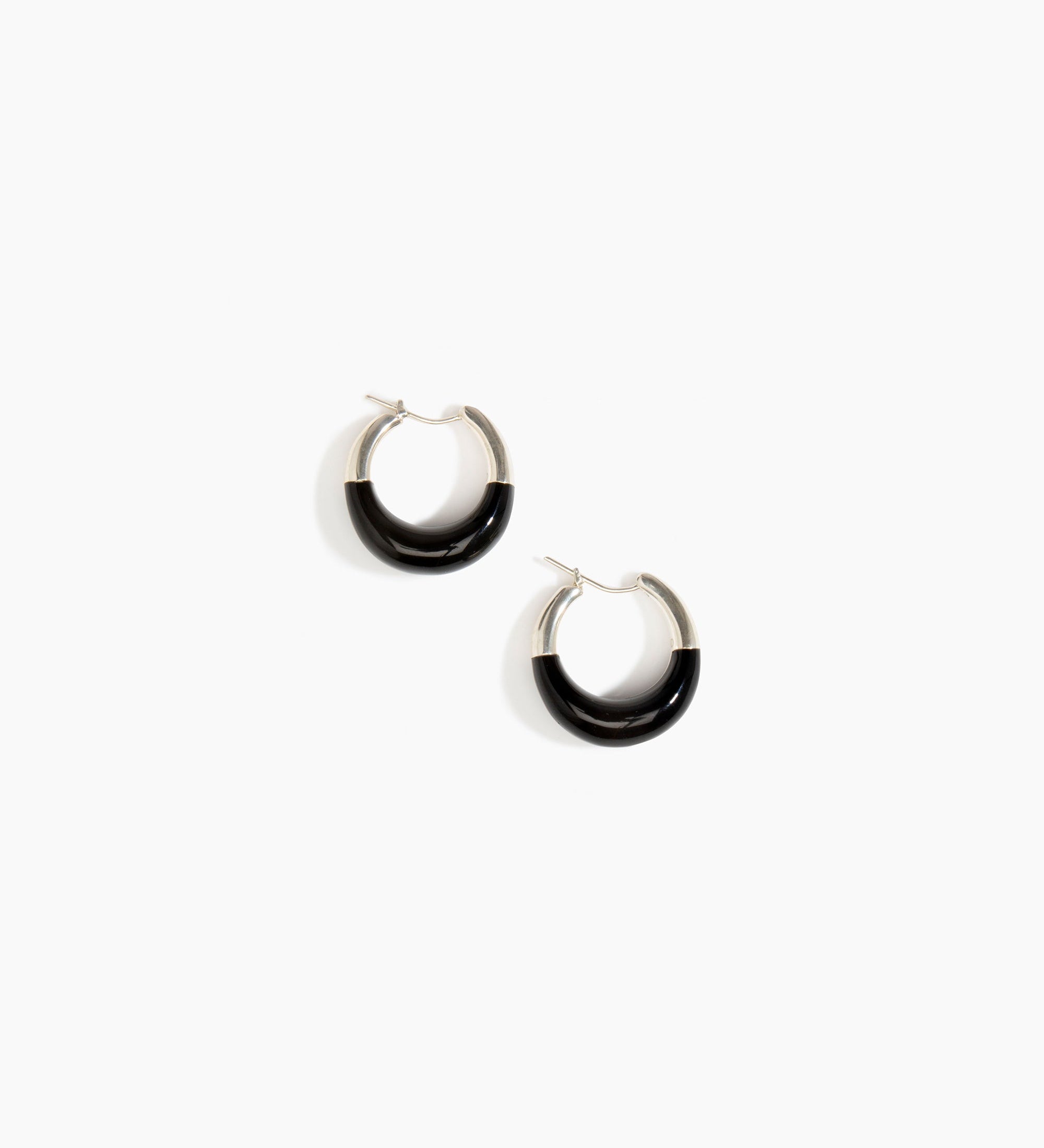 Small Horn Hoop Earrings