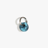 Dinosaur Designs Splash Keyring in Water Colour resin with Gunmetal Metal...