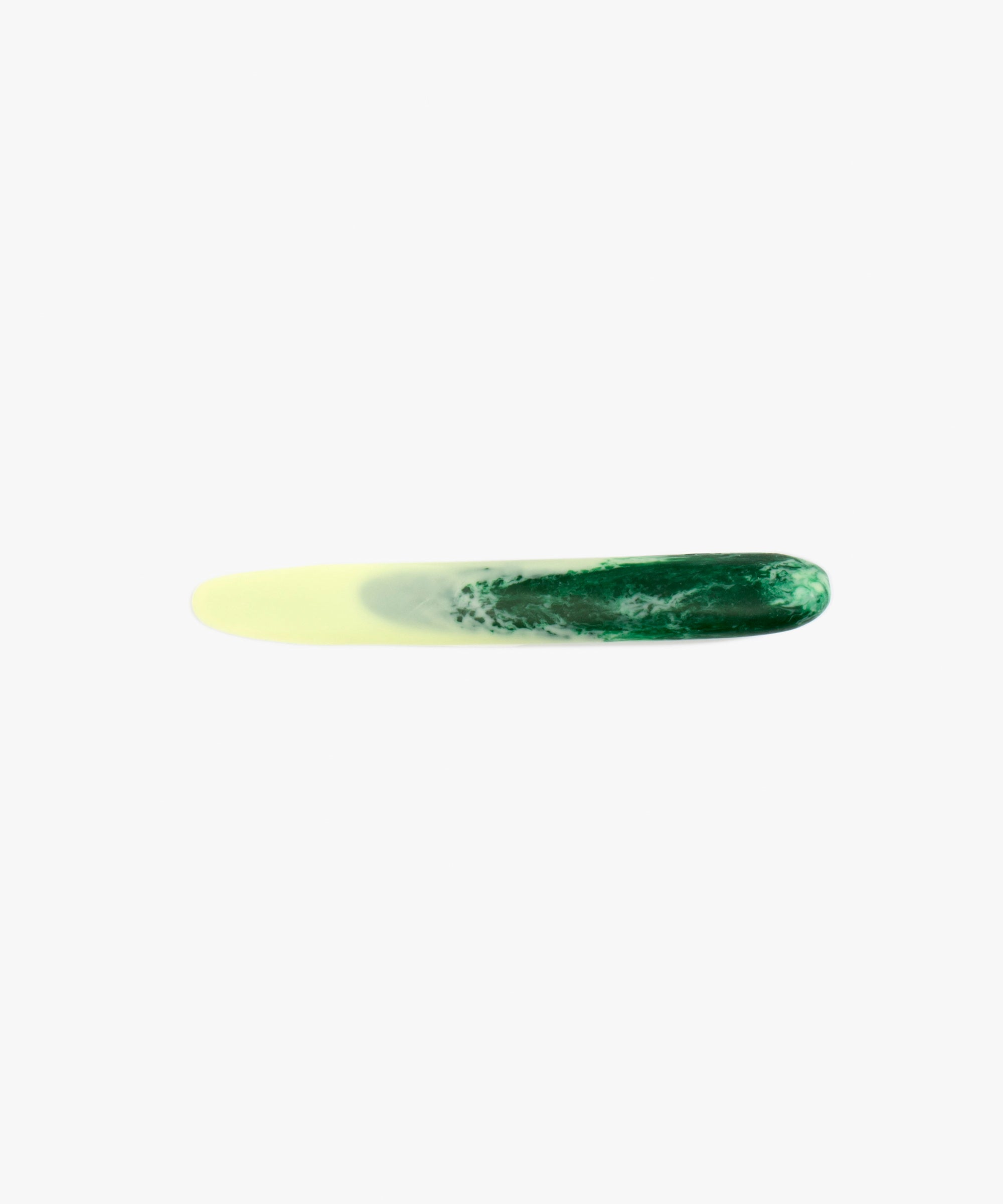 Dinosaur Designs Stone Cheese Knife in Grass Colour resin.