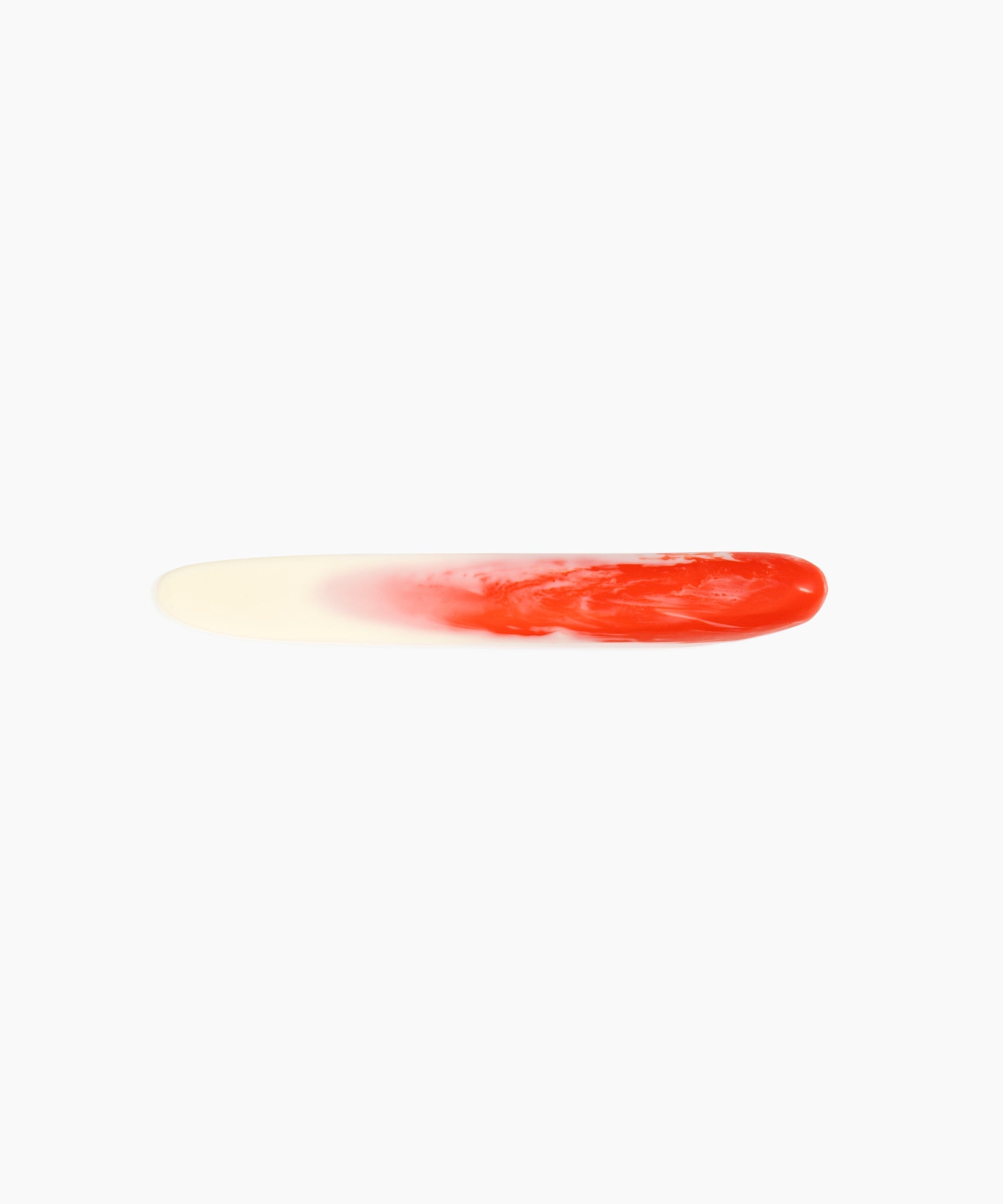 Dinosaur Designs Stone Cheese Knife in Strawberry Colour resin.