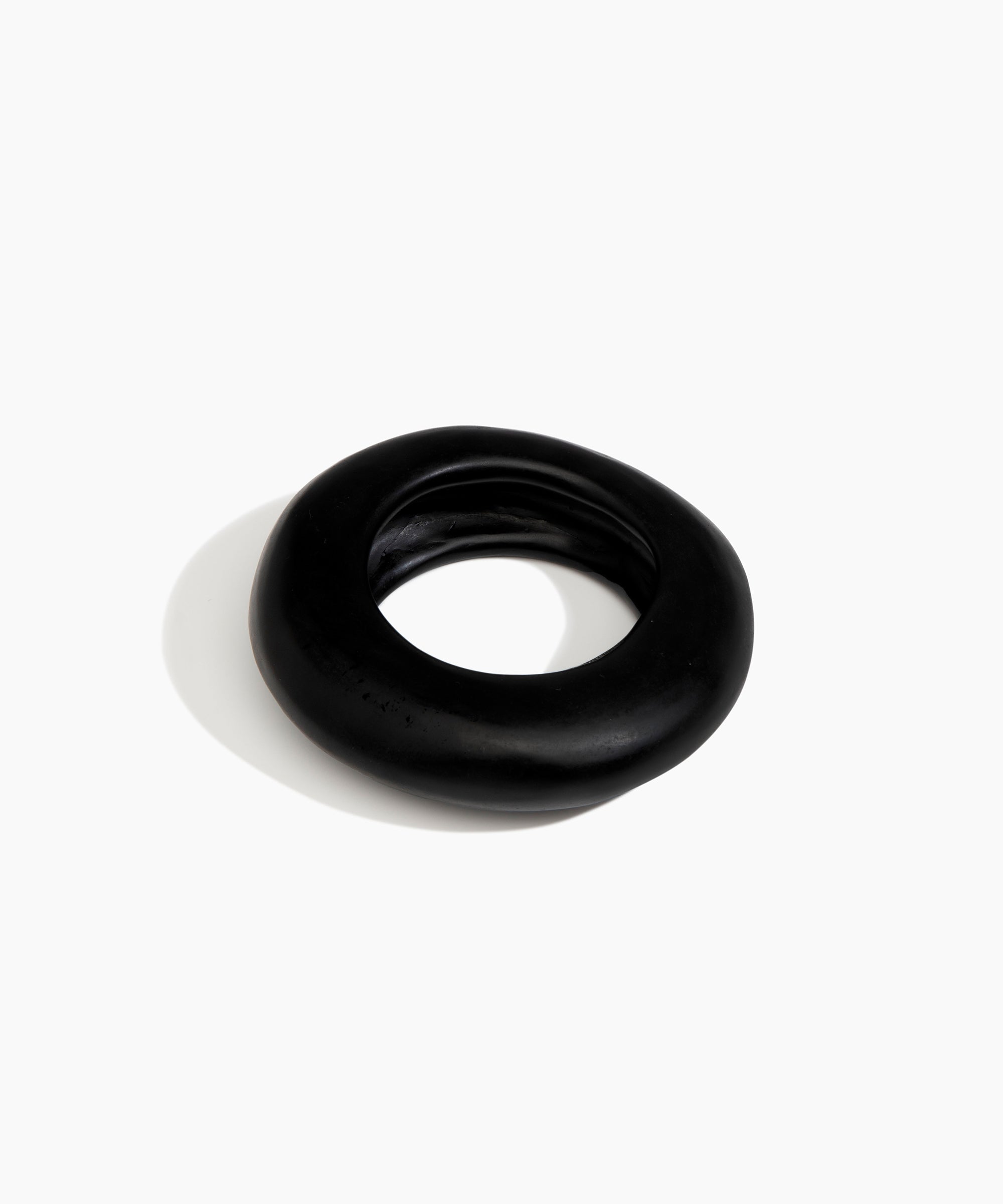 Dinosaur Designs Large Drift Bangle in Black Colour resin with Wide Fit