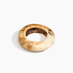 Dinosaur Designs Large Drift Bangle in Light Horn Colour resin with Wide Fit..