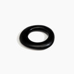 Dinosaur Designs Medium Drift Bangle in Black Colour resin with Wide Fit.