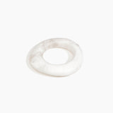 Dinosaur Designs Medium Drift Bangle in Snow Swirl Colour resin with Wide Fit.