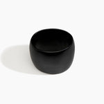 Dinosaur Designs Rock Totem Vase in Cappuccino — handcrafted cloud grey and cream marbled resin vase with organic silhouette.