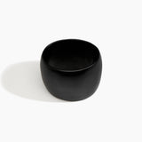Dinosaur Designs Rock Totem Vase in Cappuccino — handcrafted cloud grey and cream marbled resin vase with organic silhouette.