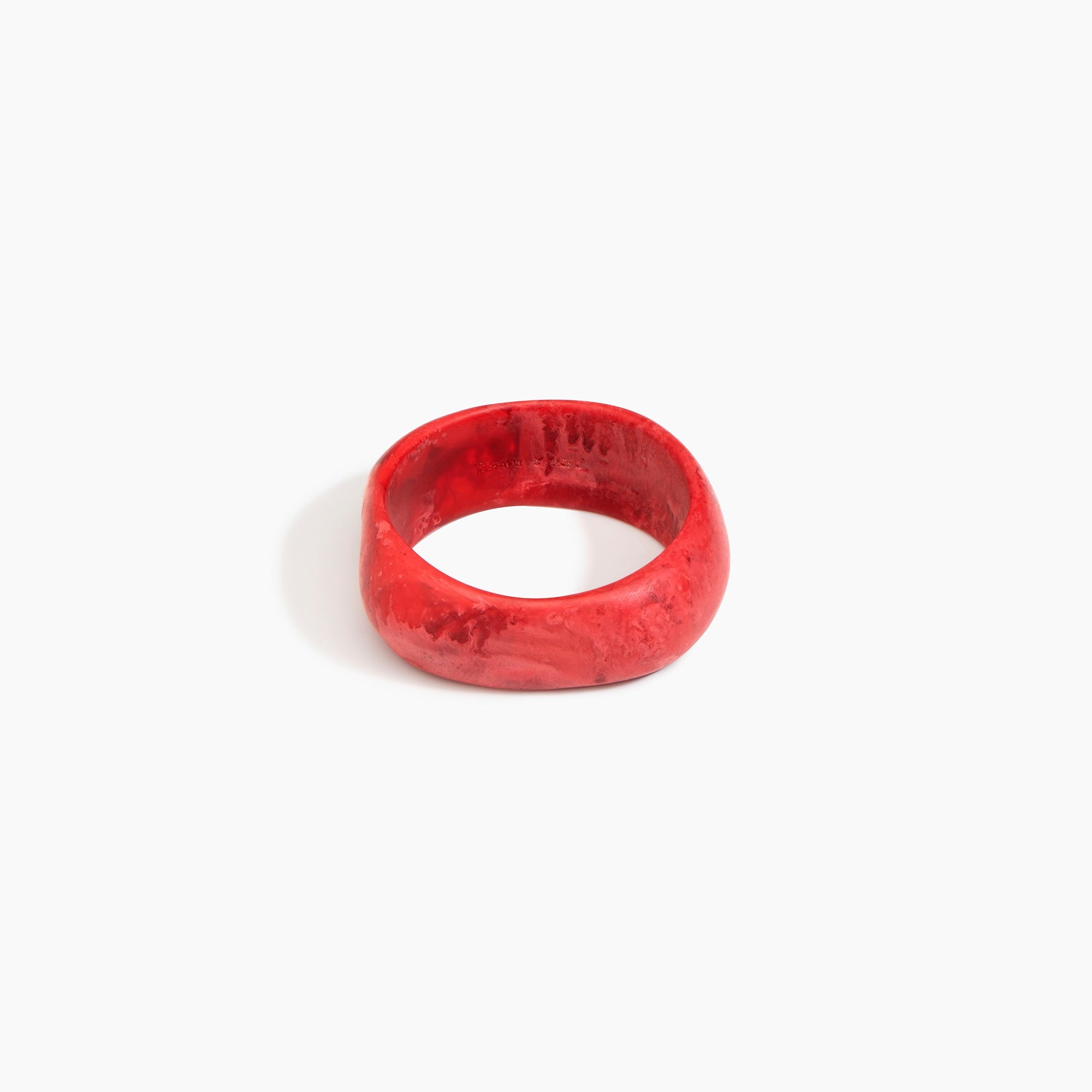 Dinosaur Designs Slate Ring in Mineral Swirl Colour resin with Regular Fit..