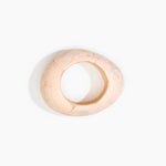 Dinosaur Designs Large Rock Bangle Jewelry in Rose Swirl Colour resin with Wide Fit