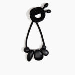 Dinosaur Designs Boulder Rock Necklace in Black Colour resin