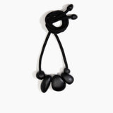 Dinosaur Designs Boulder Rock Necklace in Black Colour resin
