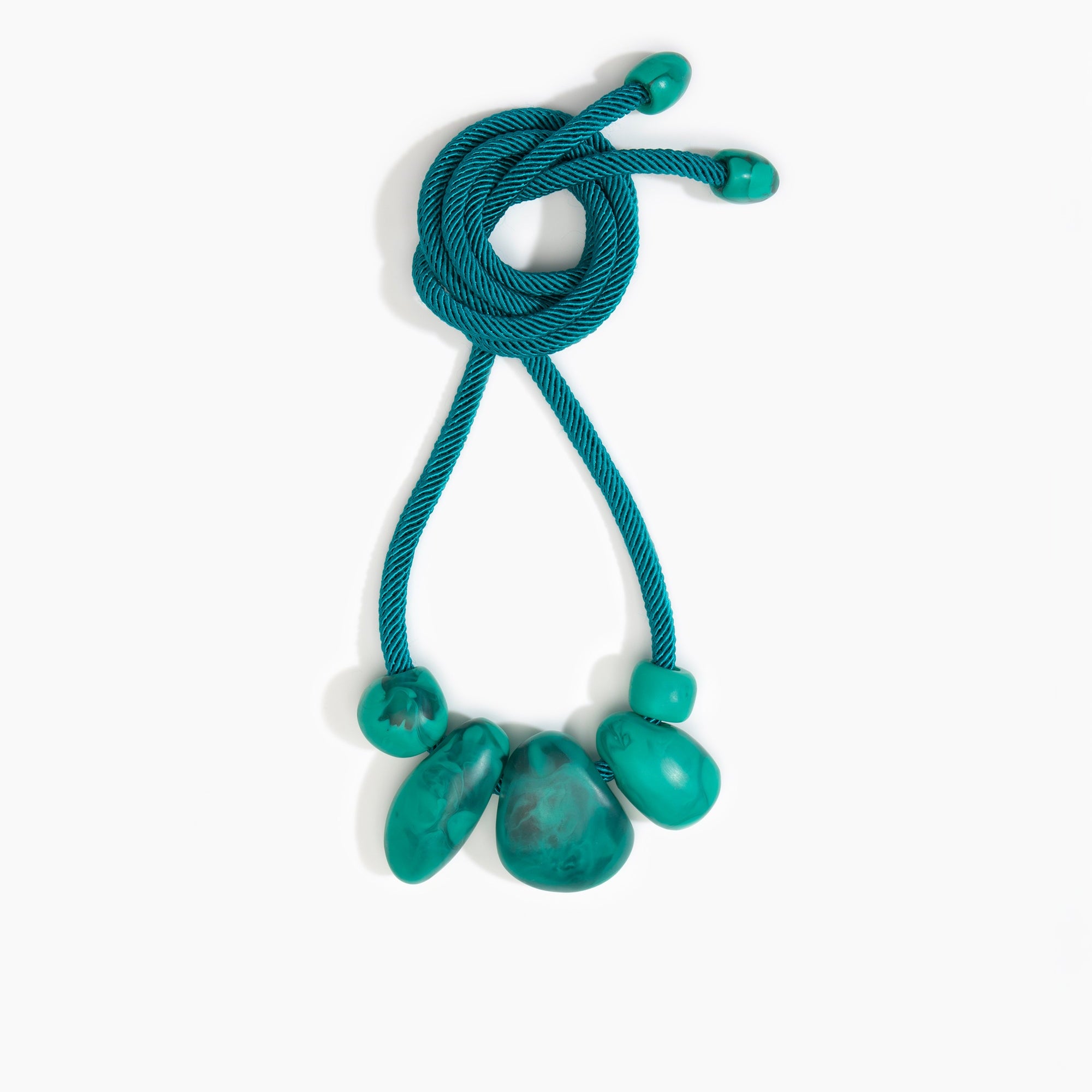 Dinosaur Designs Boulder Rock Necklace in Mineral Swirl Colour resin.