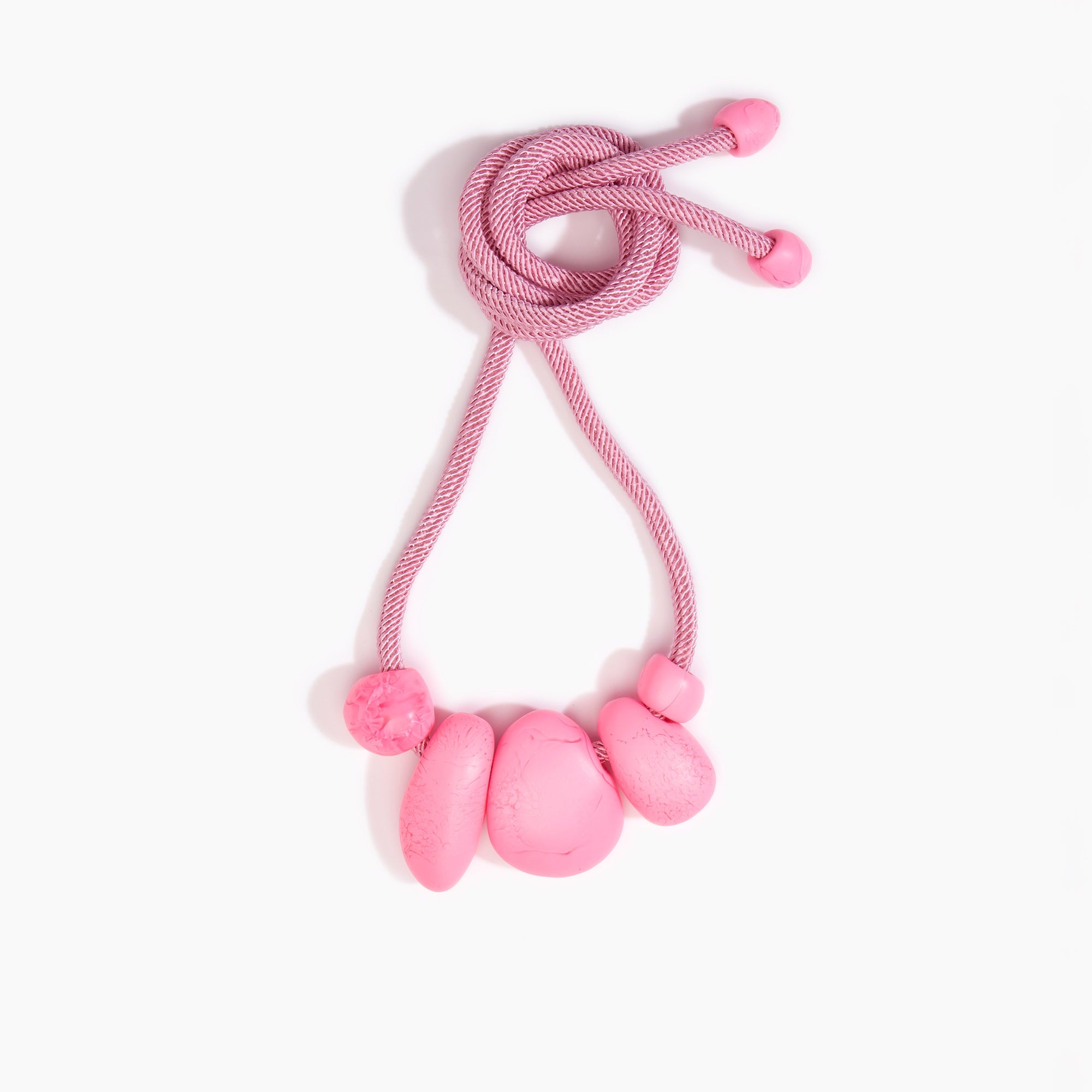 Dinosaur Designs Boulder Rock Necklace in Parakeet Colour resin.
