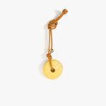 Dinosaur Designs Flat Watercolour Bag Charm in Pollen Colour resin with Brass Material.