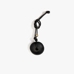 Dinosaur Designs Flat Watercolour Bag Charm in Black Colour resin with Brass Material