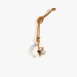 Dinosaur Designs Flat Watercolour Bag Charm in Cappuccino Colour resin with Brass Material