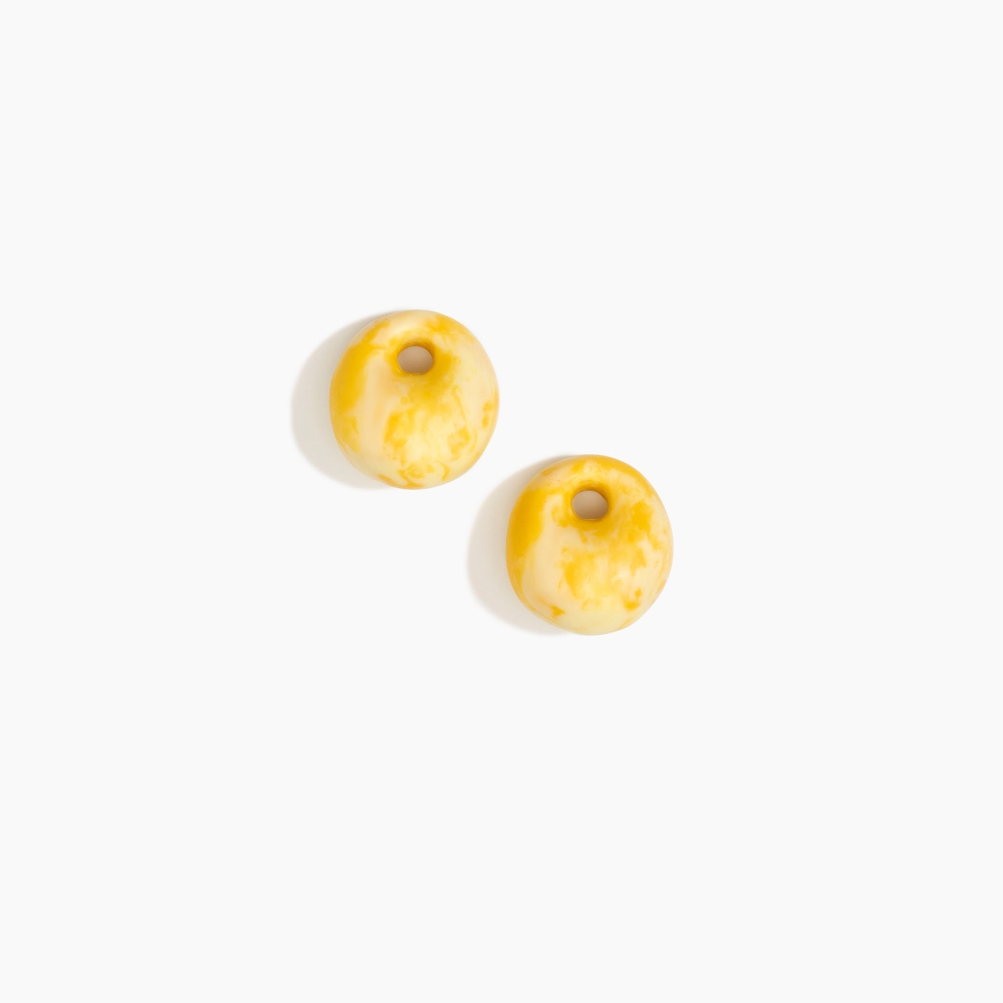 Dinosaur Designs Medium Splash Beads in Daisy Colour resin..