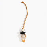 Dinosaur Designs Splash Decoration in Chestnut Colour resin with Brass Material.