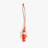 Dinosaur Designs Splash Decoration in Strawberry Colour resin with 925 Sterling Silver Material.