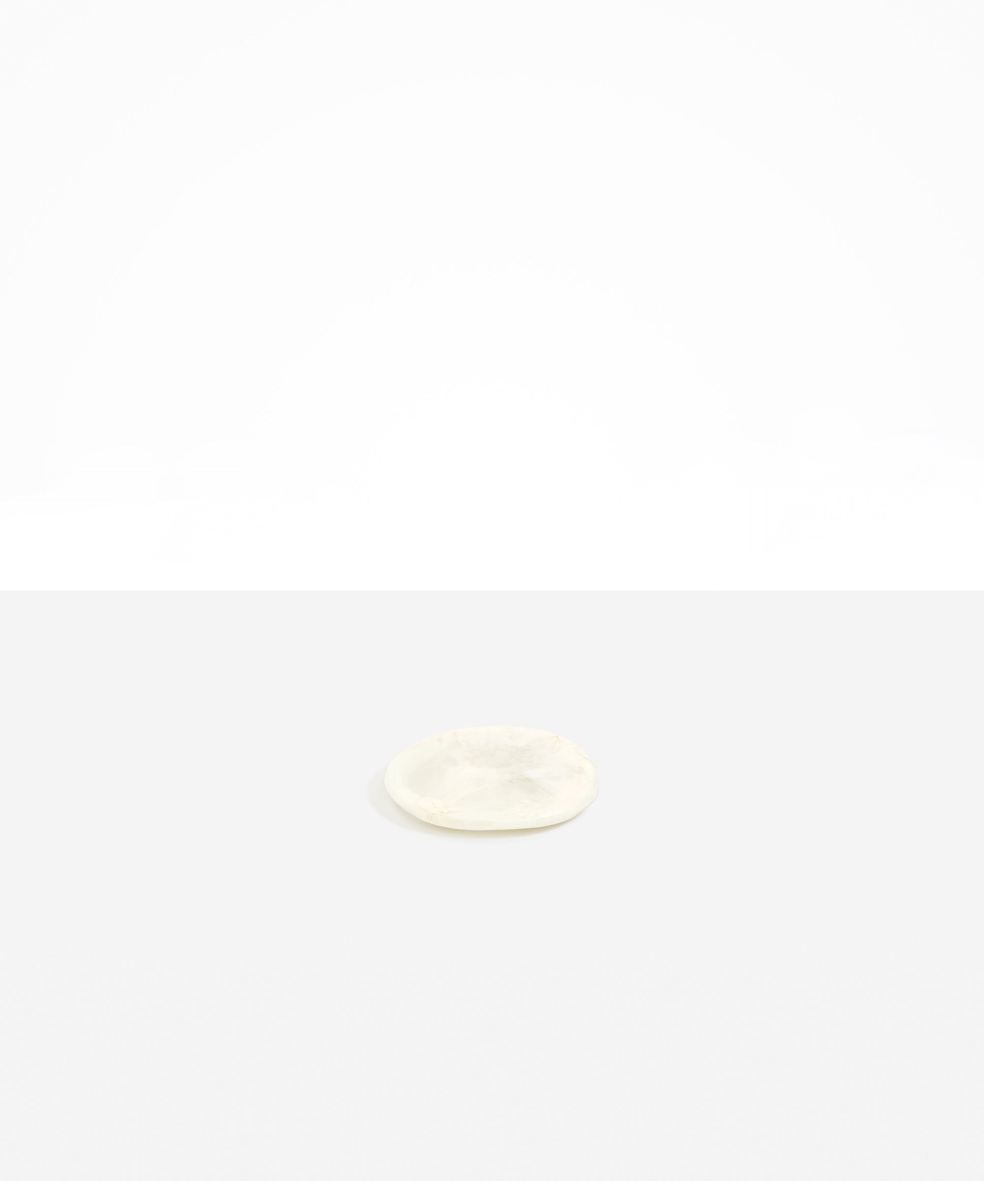 Dinosaur Designs Temple Coaster in Chalk Swirl Colour resin