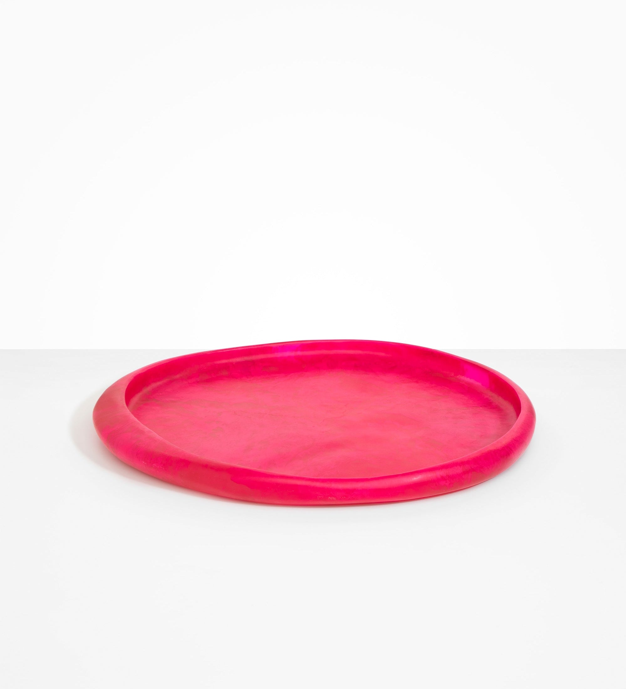 Dinosaur Designs Rock Tray Serving Trays in Flamingo Colour resin